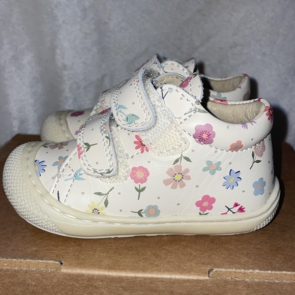 NWT NATURINO COCOON VL Leather first step shoes with flowers in White - Picture 12 of 15